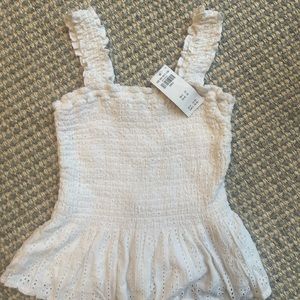 NWT Hollister smocked tank top, size small